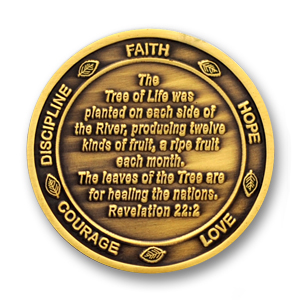 Choose Life Commemorative Coin - 1.56 inch, Antique Bronze