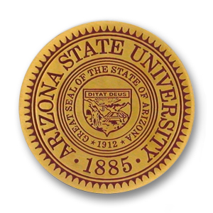 Arizona State University Challenge Coin - 1.56 inch, Antique Gold